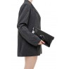 Twenty Fourhaitch Austen clutch bag in black patent leather