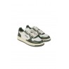 Autry Medalist Low Leather Sneakers White/Green