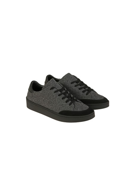 Canali Sneakers in Wool and Grey Suede