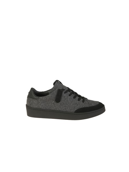 Canali Sneakers in Wool and Grey Suede