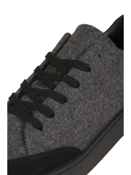 Canali Sneakers in Wool and Grey Suede