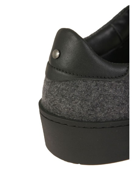 Canali Sneakers in Wool and Grey Suede