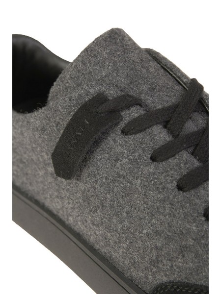 Canali Sneakers in Wool and Grey Suede