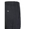 Herno trousers in Light Pinstripe Blue Pinstripe