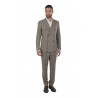 Double-breasted suit TAGLIATORE pinstripe taupe