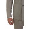 Double-breasted suit TAGLIATORE pinstripe taupe