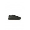 Santoni sneakers in tumbled leather black