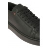 Santoni sneakers in tumbled leather black