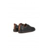 Sneakers Santoni Slip-on in Pelle Bottalata Nero