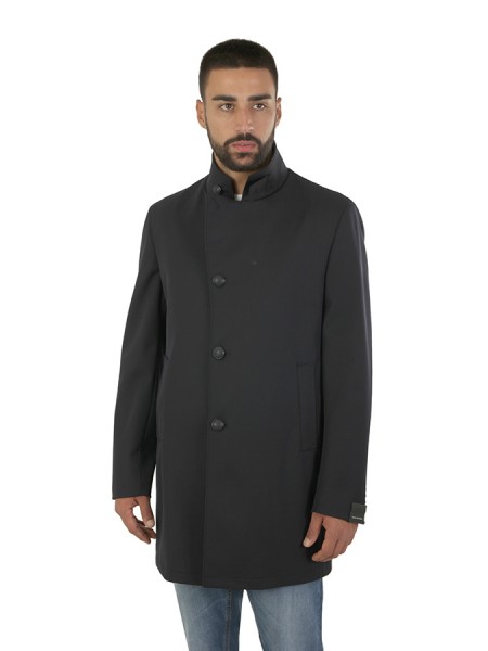 Tagliatore Gordon blue twill coat