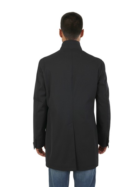 Tagliatore Gordon blue twill coat