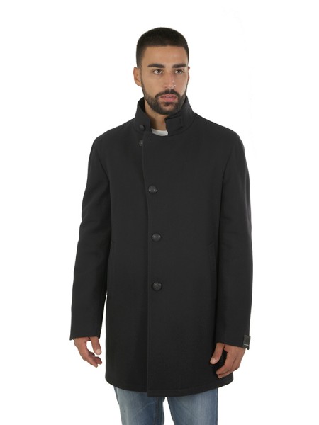 Tagliatore Gordon blue twill coat