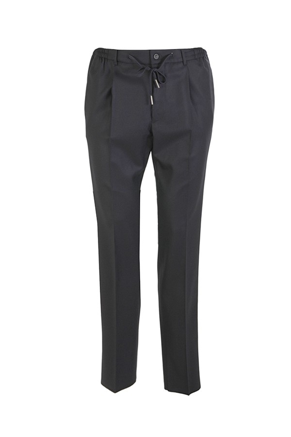 Blue TAGLIATORE Drawstring Trousers