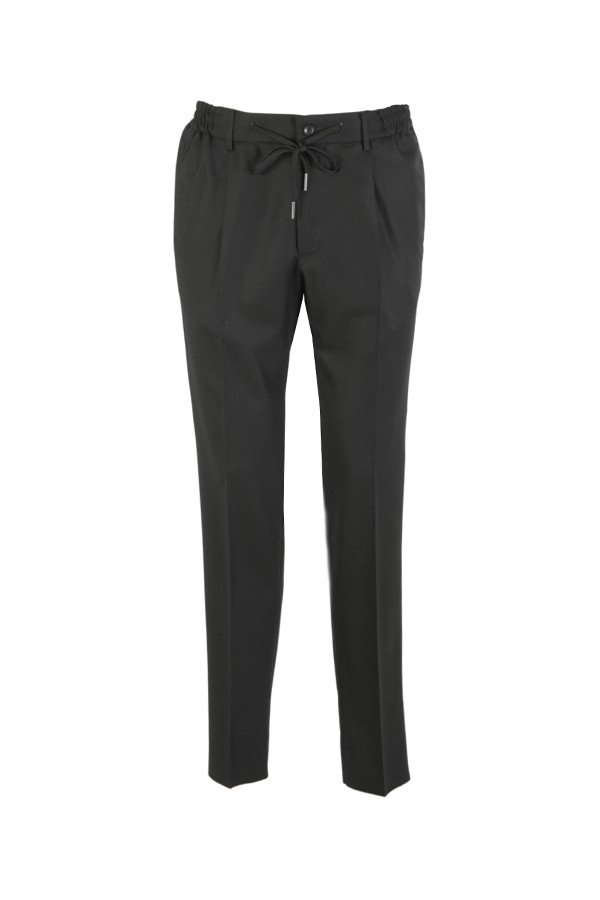 Pantalone Tagliatore con Coulisse Nero