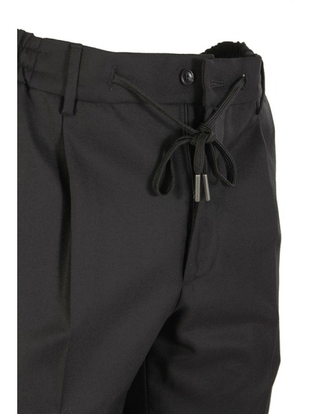 Pantalone Tagliatore con Coulisse Nero