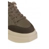 Sneakers con Montone Verde/Beige