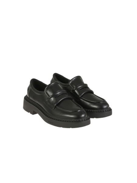 Black ASH leather loafer