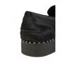 Ash Winona loafer in black pony skin