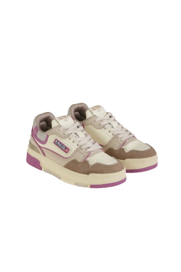 Sneakers Autry CLC Low Fucsia/Tabacco