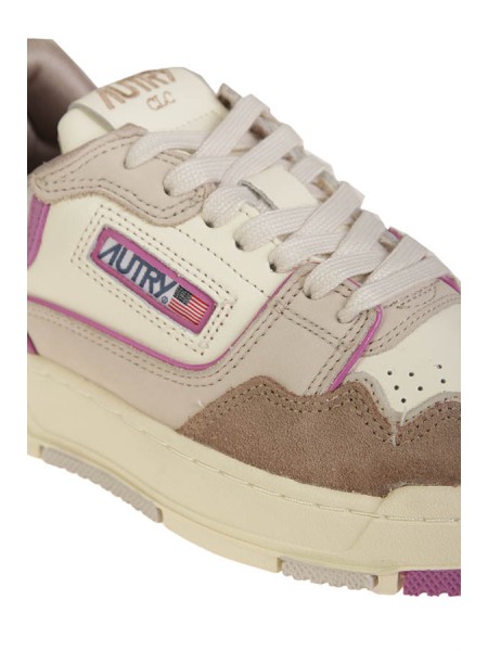 Autry CLC Low Sneakers Fuchsia/Tobacco