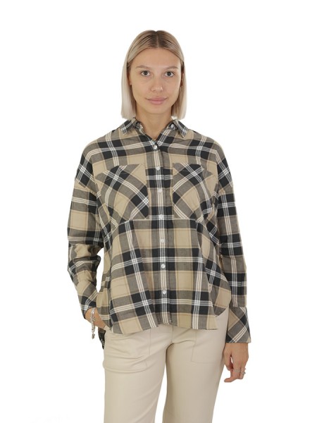 Larisa Check BARBOUR Shirt Beige/Blue