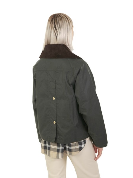 Catton Wax Short Sage BARBOUR Jacket