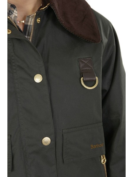 Catton Wax Short Sage BARBOUR Jacket