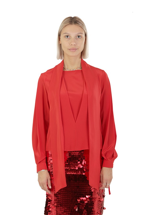 Blusa Erika Cavallini Galante Rosso