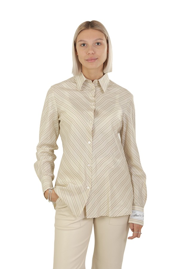 Camicia Erika Cavallini Cleme Ecru