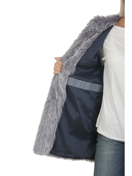 Faux Fur Denim HERNO Vest