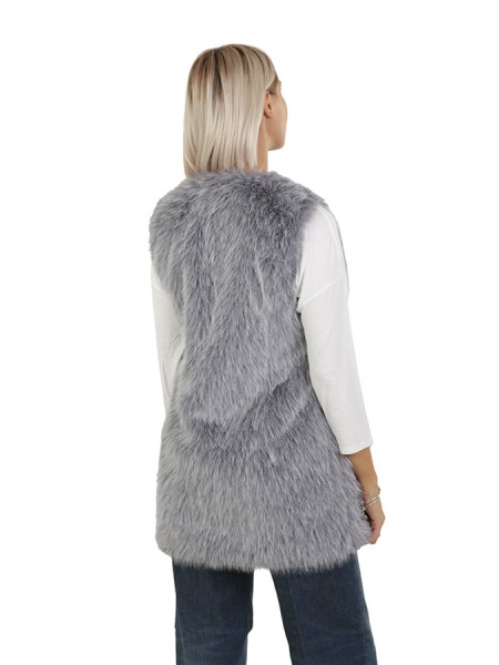 Faux Fur Denim HERNO Vest