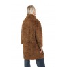 Herno Coat In Curly Faux Fur Caramel