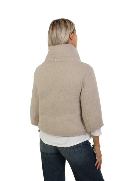 Herno down jacket in Chantilly Mohair