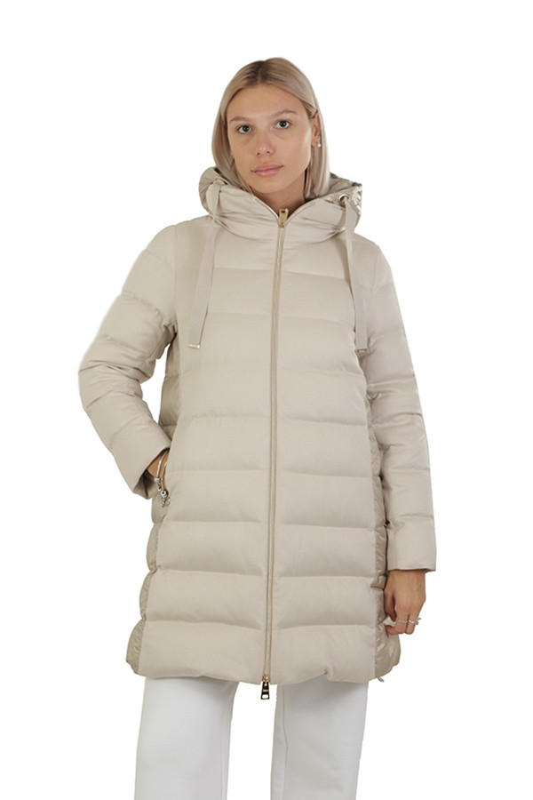 Herno Down Jacket in Cashmere and Chantilly Silk