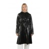 Reins A-Line Longer Raincoat Black