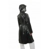 Reins A-Line Longer Raincoat Black