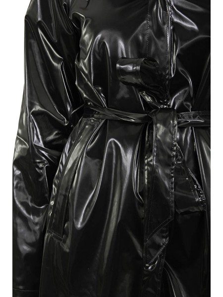 Reins A-Line Longer Raincoat Black