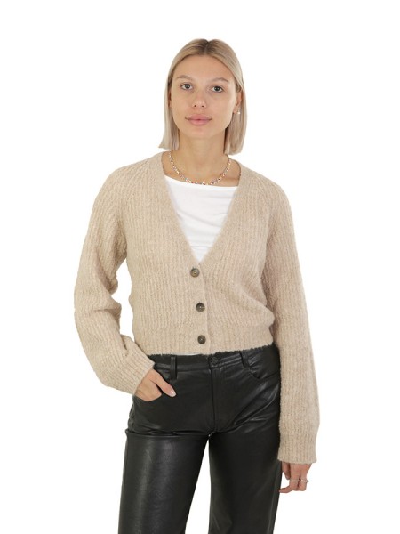 Cardigan ROBERTO COLLINA Comfy Bouclé Beige