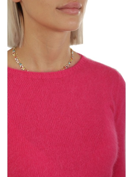 Roberto Collina sweater in Fuchsia Angora