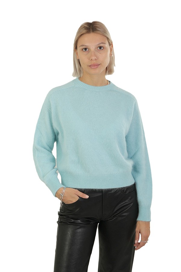 Maglia Roberto Collina Comfy in Angora Acqua