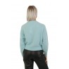 Roberto Collina Comfy Sweater in Aqua Angora