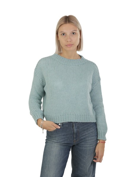 Roberto Collina sweater in Aqua Alpaca