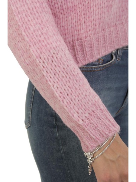 Maglia Roberto Collina in Alpaca Rosa