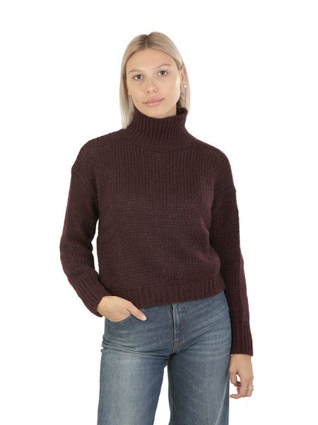 Burgundy Alpaca ROBERTO COLLINA Turtleneck Sweater