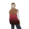 Burgundy ROBERTO COLLINA Fur Stitch Vest