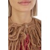 Burgundy ROBERTO COLLINA Fur Stitch Vest