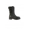 Black leather STRATEGIA combat boot