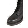 Black leather STRATEGIA combat boot