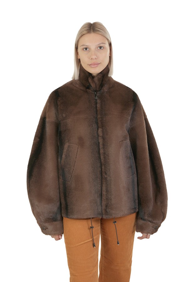 Sword 6.6.44 Eco Fur Brown Jacket