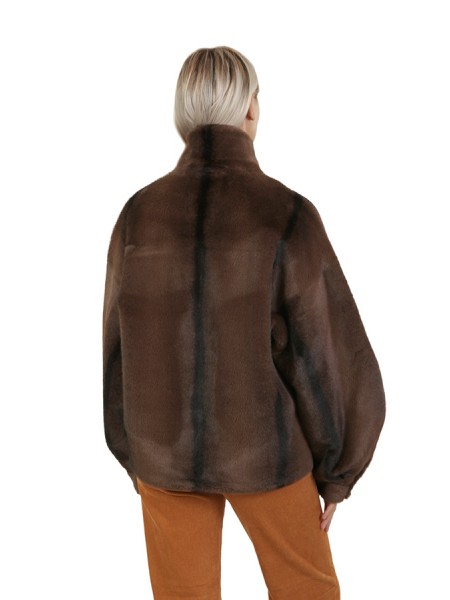 Sword 6.6.44 Eco Fur Brown Jacket